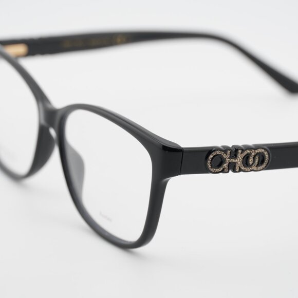 Jimmy Choo JC238 0807 00 Eyeglasses Black 55mm Rectangle Frame - Picture 2 of 10